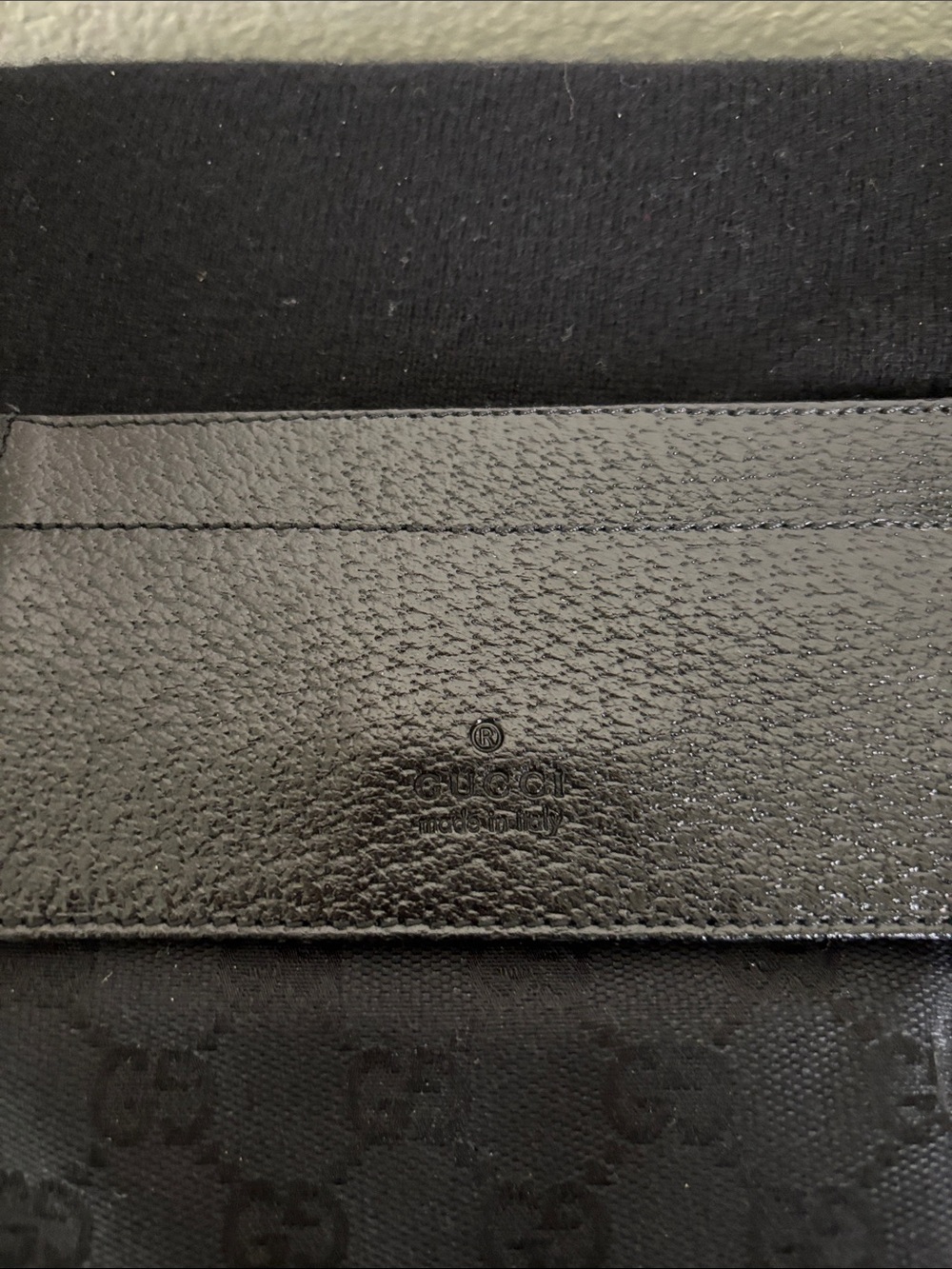 Vintage Gucci Black GG Canvas Belt Bag with Dual Pockets - Picture 2 of 14